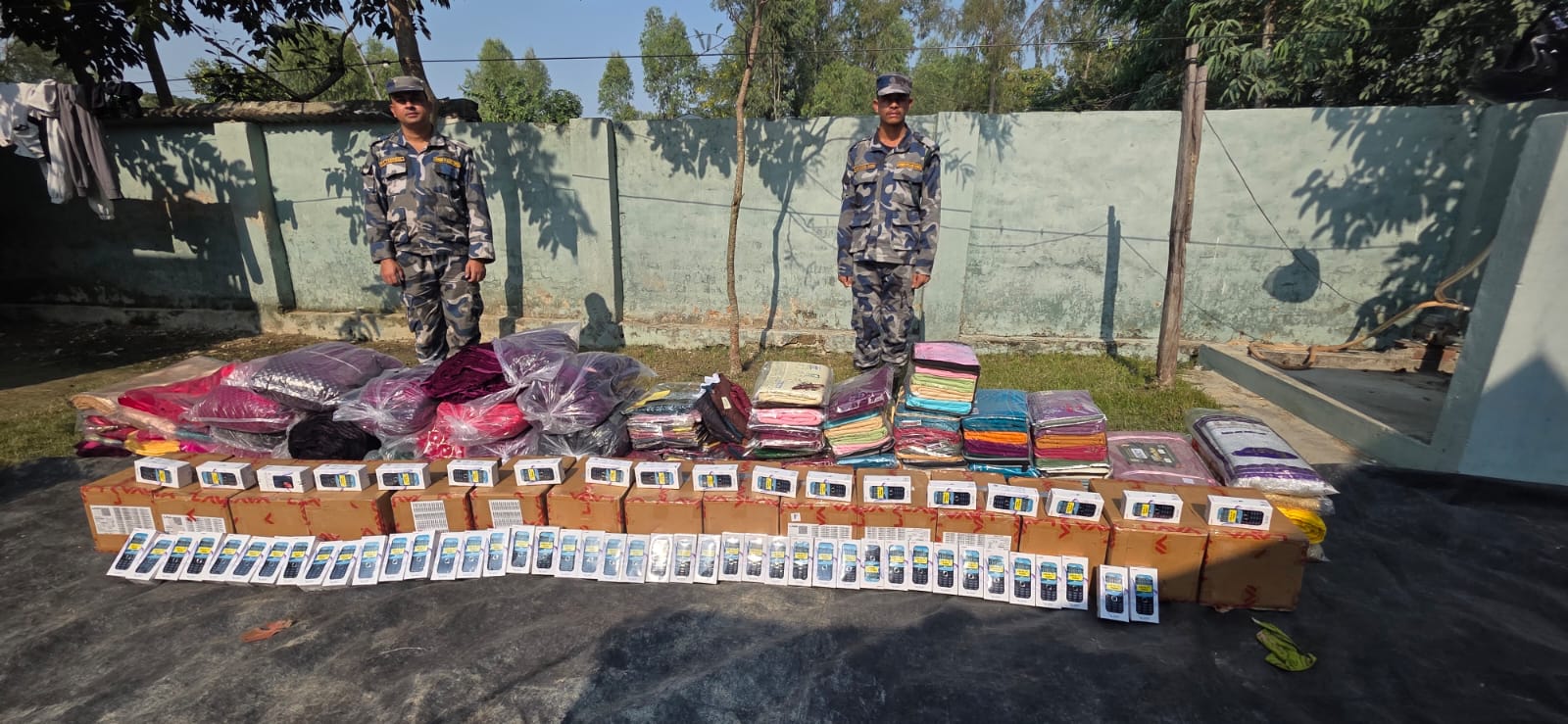 सशस्त्र प्रहरी बल पर्साद्वारा रु १७ लाखभन्दा बढी मूल्यका अबैध सामग्री, मो.सा. तथा पशुचौपाया बरामद